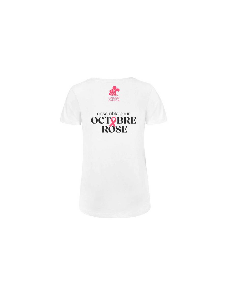 T-shirt femme bio col V personnalisé - Montpellier