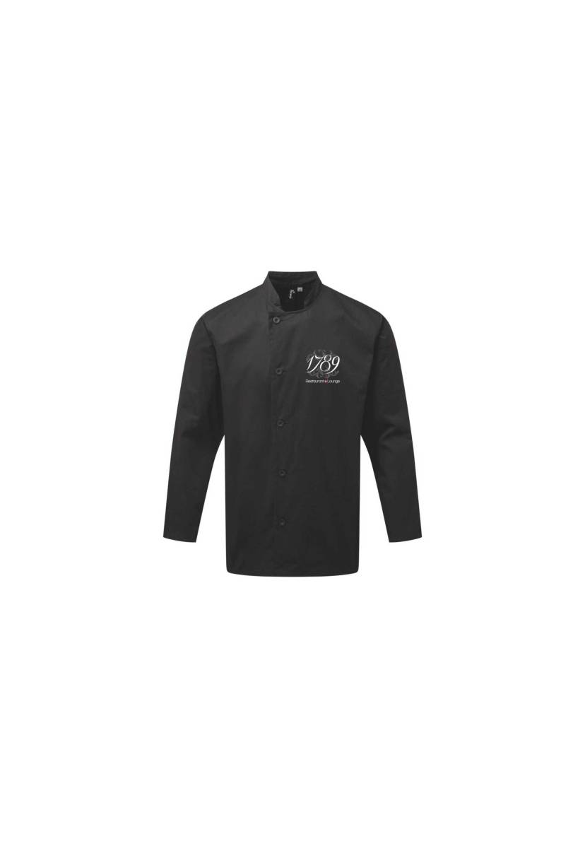 Veste de cuisine noire personnalisée - Montpellier