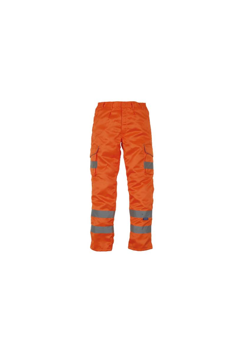 Pantalon haute visibilité orange personnalisable en transfert ou broderie - Béziers