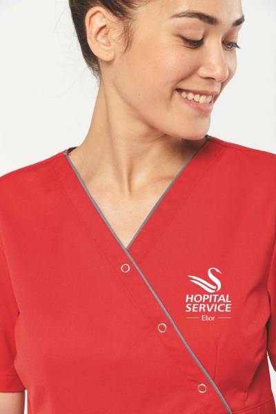 Blouse médicale femme avec impression - Montpellier