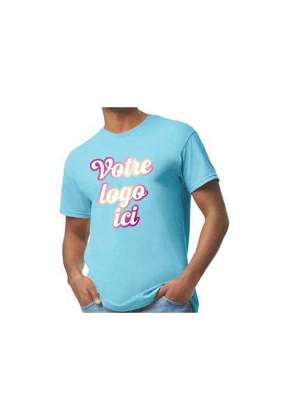 T-shirt Gildan Heavy Cotton : Personnalisation sur mesure à Montpellier en broderie ou sérigraphie, qualité et confort à prix abordable