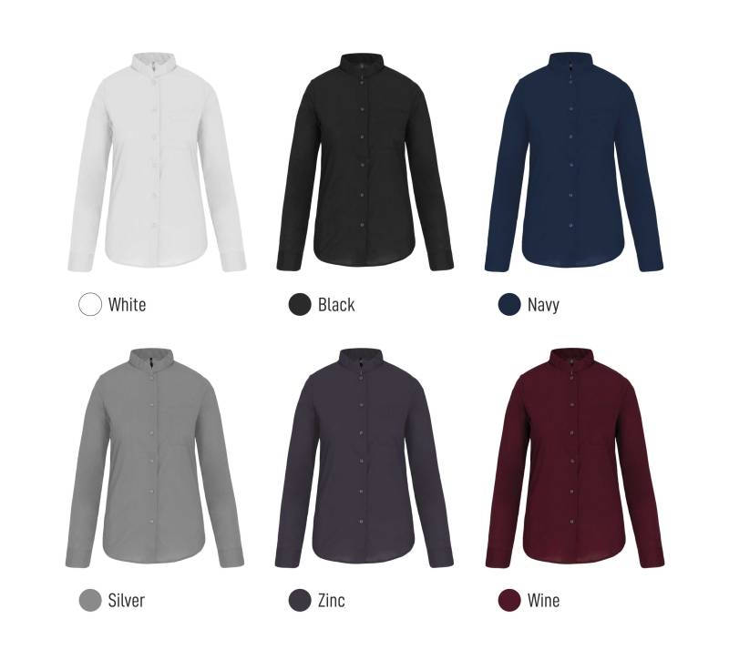 Coloris chemise femme manches longues K514