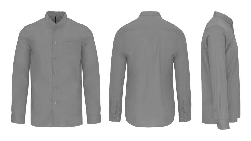 Chemise manches longues floqué avec logo - Castelnau-le-Lez