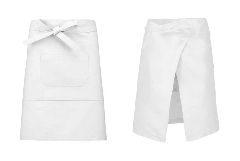 Tablier mi-long blanc avec ou sans logo - Lunel