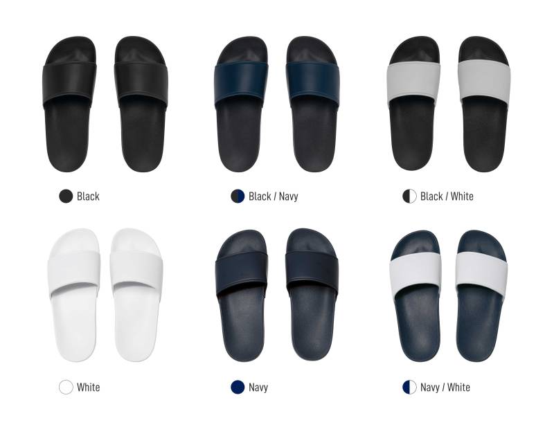 Gamme de couleurs sandales