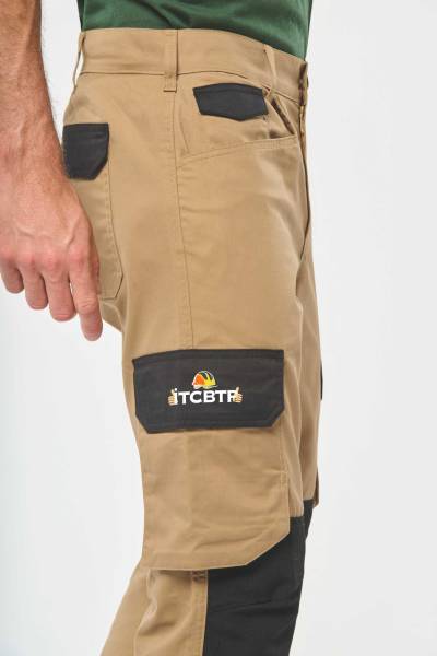 Broderie ou transfert sur pantalon de chantier - Béziers