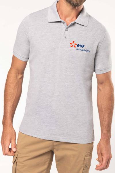 Polo homme brodé, floqué ou sérigraphié à Montpellier
