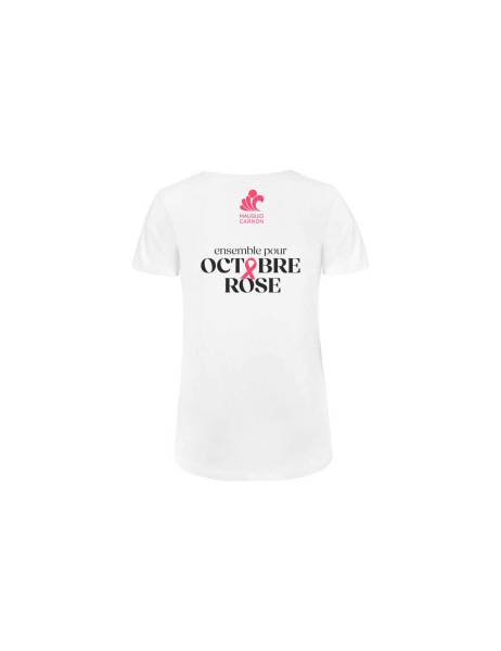 T-shirt femme bio col V personnalisé - Montpellier