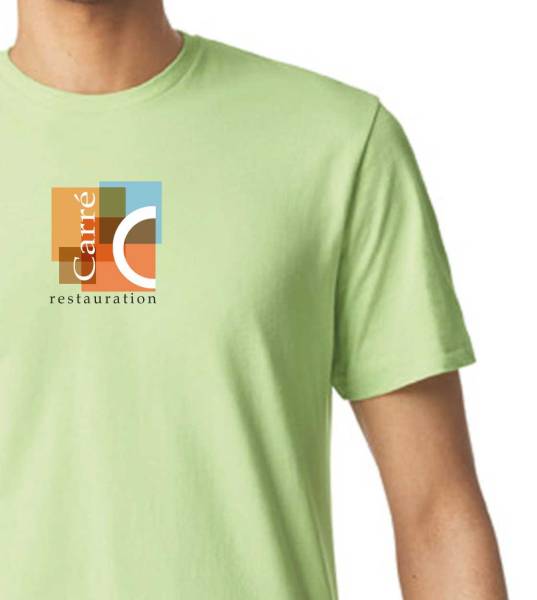 T-shirt homme softstyle personnalisable : Pour les professionnels de la restauration à Castelnau-le-Lez.