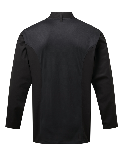 Veste de cuisinier noire imprimé, brodé ou floqué - Agde