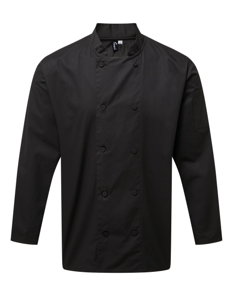 Veste de cuisinier noire personnalisable - Balaruc-les-Bains