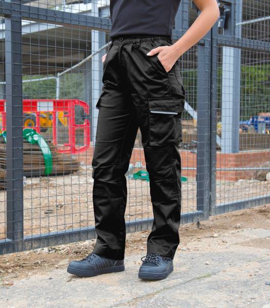 Pantalon noir de travail femme en broderie ou transfert - Béziers