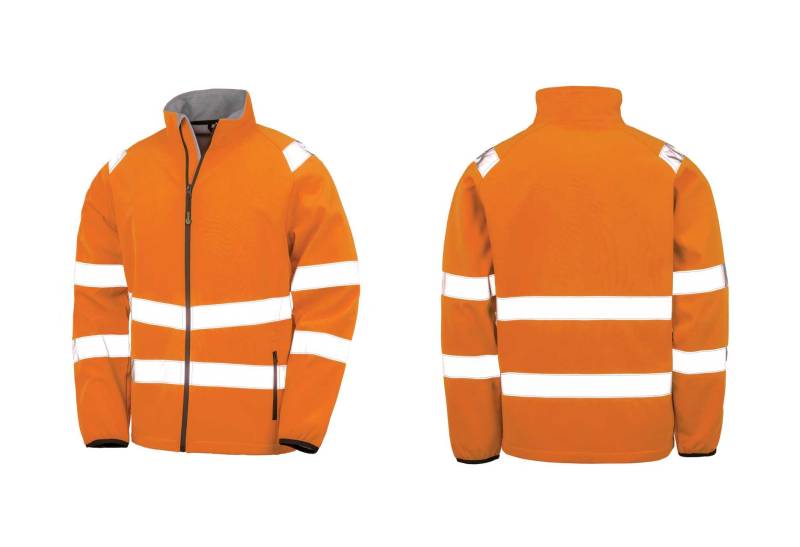 Veste softshell orange à broder, imprimer ou marquer - Lunel
