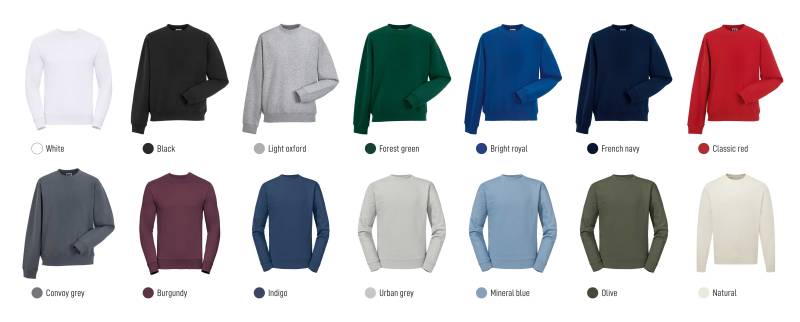 Coloris sweat RU262M