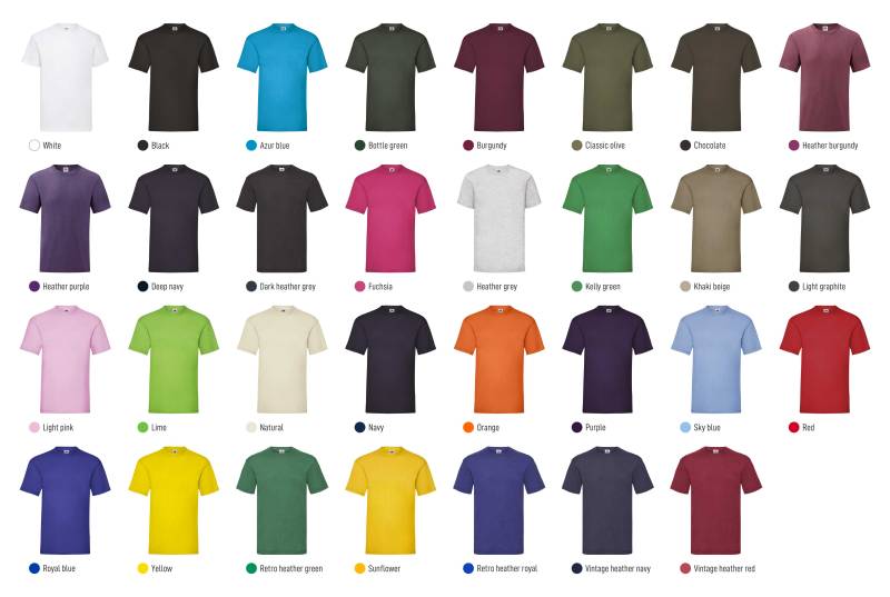 Coloris t-shirt SC221