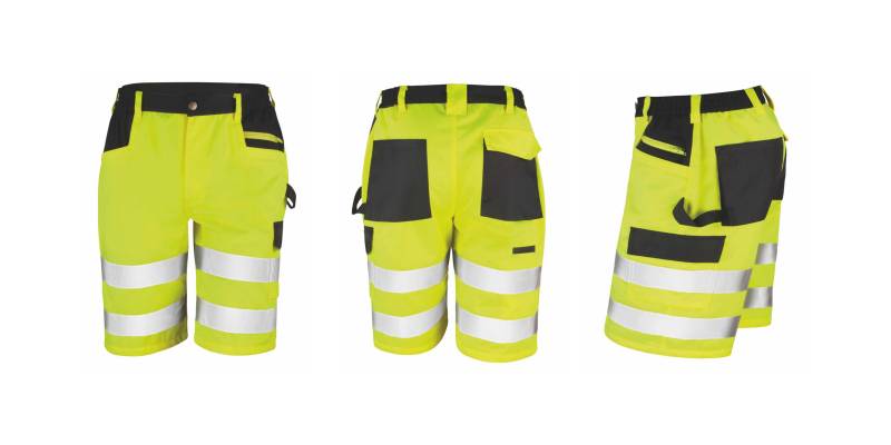  Short haute visibilité homme jaune - Frontignan