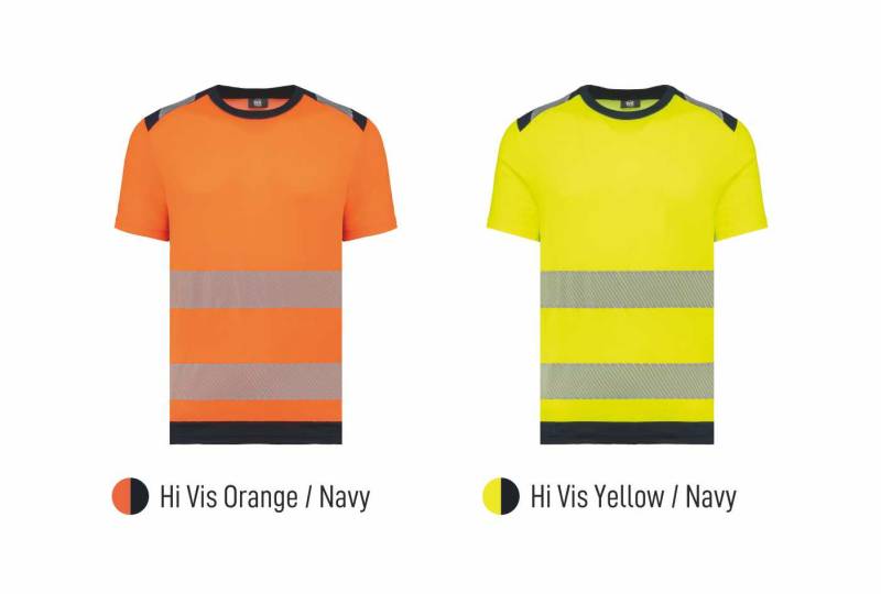 Coloris t-shirt haute visibilité - Béziers