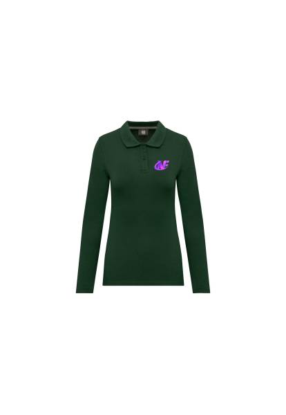 Polo manches longues femme personnalisé brodé ou floqué - Montpellier