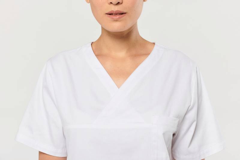 Tunique 100% coton : Idéale pour les professionnels, facile à entretenir et personnalisable avec votre logo à Montpellier.