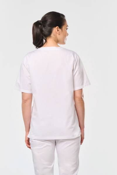 Tunique 100% coton : Idéale pour les professionnels, facile à entretenir et personnalisable avec votre logo à Montpellier.