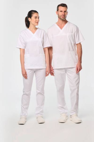 Tunique 100% coton : Idéale pour les professionnels, facile à entretenir et personnalisable avec votre logo à Montpellier.