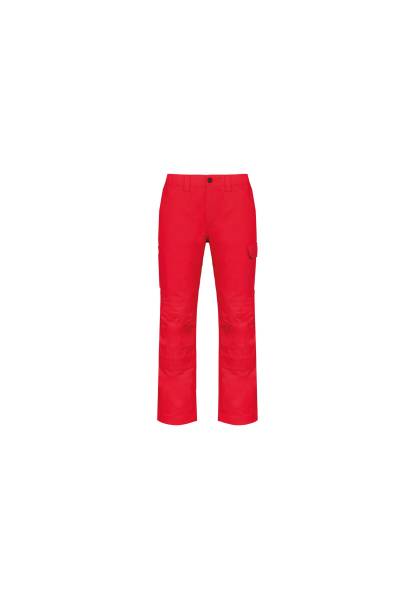 Pantalon de travail rouge personnalisable en transfert, impression ou broderie - Montpellier