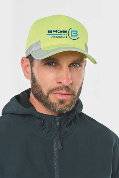 Casquette fluorescente personnalisable avec marquage pour renforcer votre sécurité et votre visibilité - Béziers