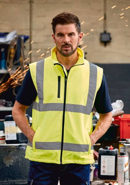 Gilet softshell hv à personnaliser en transfert ou broderie - Lunel