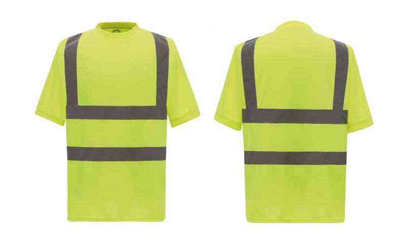 T-shirt haute visibilité jaune imprimé, brodé ou marqué - Lunel