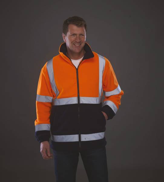 Veste polaire HV 100% personnalisable en transfert ou broderie - Castries