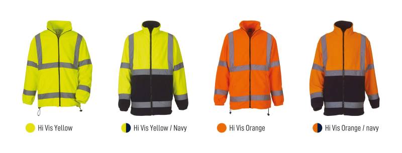 Coloris veste polaire YHVK08 