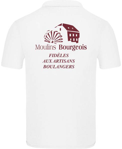 Sérigraphie et broderie sur polo bio à Montpellier