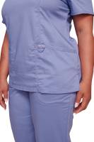 Blouse haut cache-cœur femme : Adaptée aux besoins des professionnels de santé à Béziers.