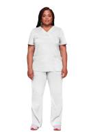Blouse haut cache-cœur femme : Adaptée aux besoins des professionnels de santé à Béziers.